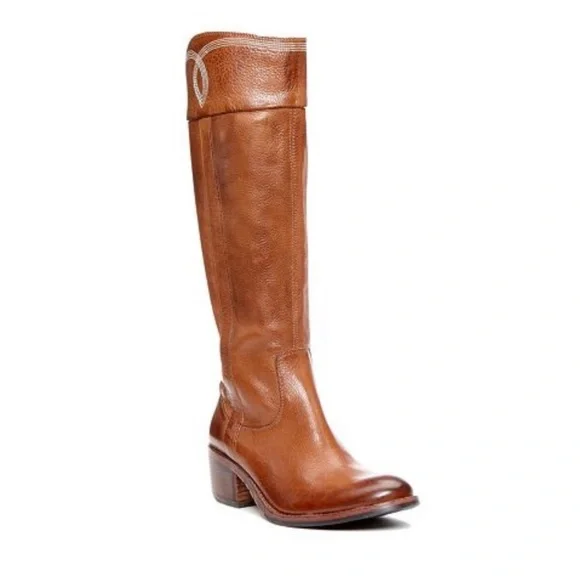 DONALD J PLINER Rustic Brown WILLI Leather Western Riding Boots 9 M - Picture 2 of 11